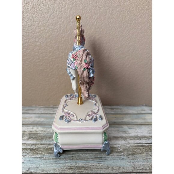 San Francisco Music Box Co Vanessa Carousel Horse Music Box Maureen Drdak Ltd Ed - Picture 10 of 17